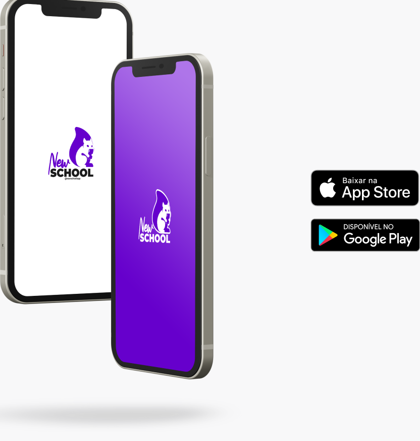 The New School app published on the App Store and Google Play